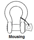mousing a shackle